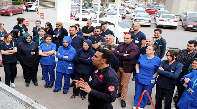 dunyam hastanesi calisanlarina yangin egitimi saglik kayseri ilk haber