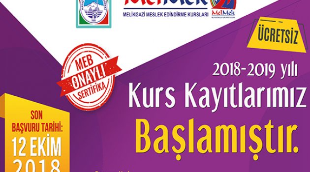 melikgazi de melmek kurslarina kayitlar basladi kayseri ilk haber